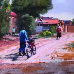 Daniel du Plessis — Matauzeni and his Bicycle in Khuma